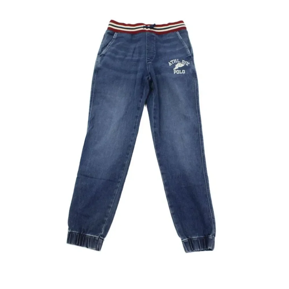 Polo Ralph Lauren Boys Cotton Blend Tapered Jeans Blue Size L